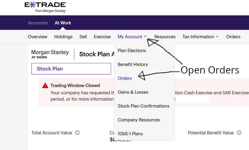 My Account → Orders